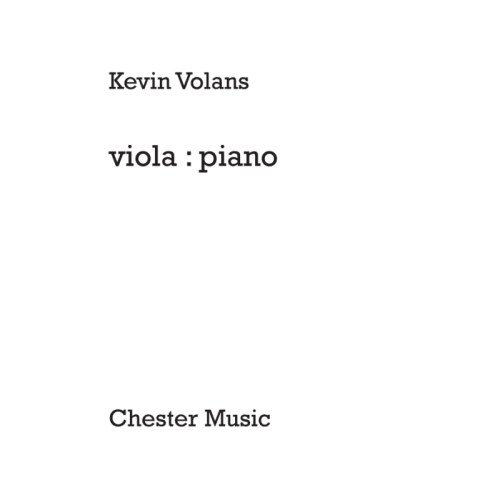 Volans, Kevin - viola:piano