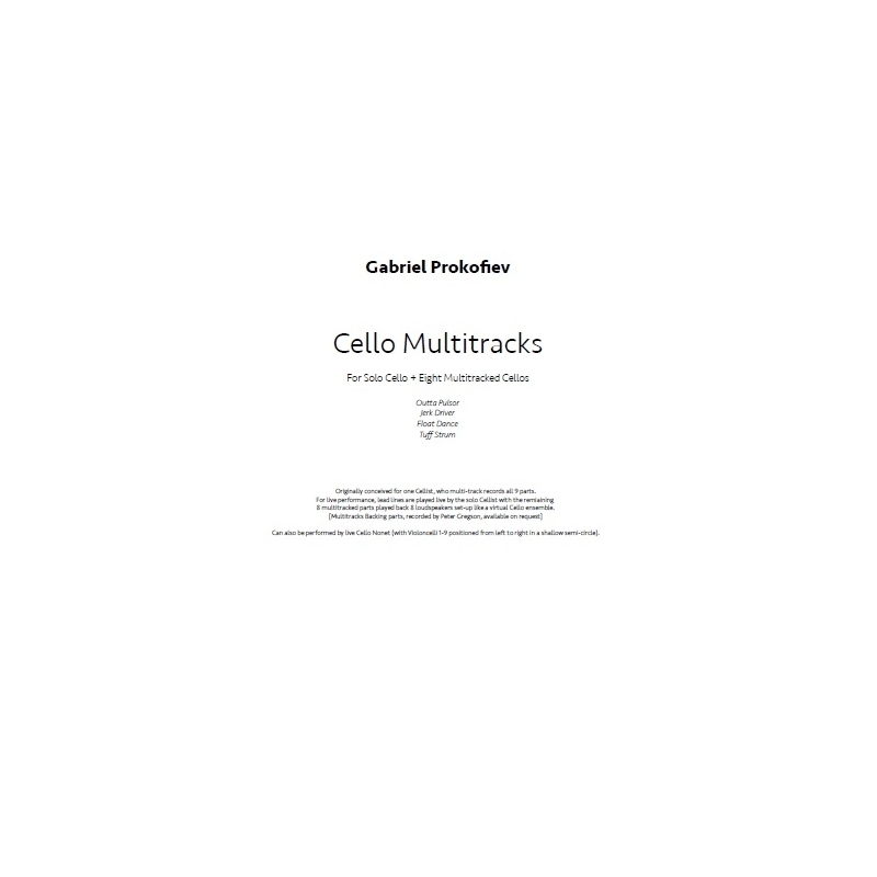 Prokofiev, Gabriel - Cello Multitracks