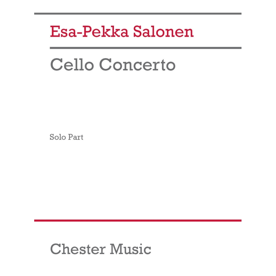 Salonen, Esa-Pekka - Cello Concerto (solo part)