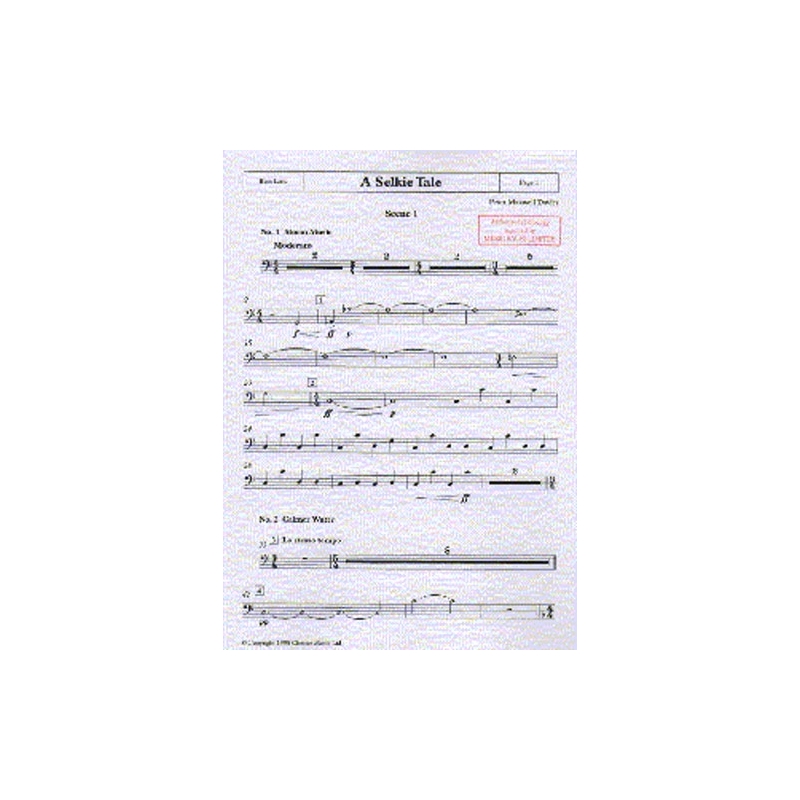 Davies, Peter Maxwell - A Selkie Tale - Bass Part