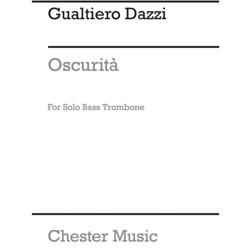 Dazzi, Gualtiero - Oscurita Solo Bass Trombone