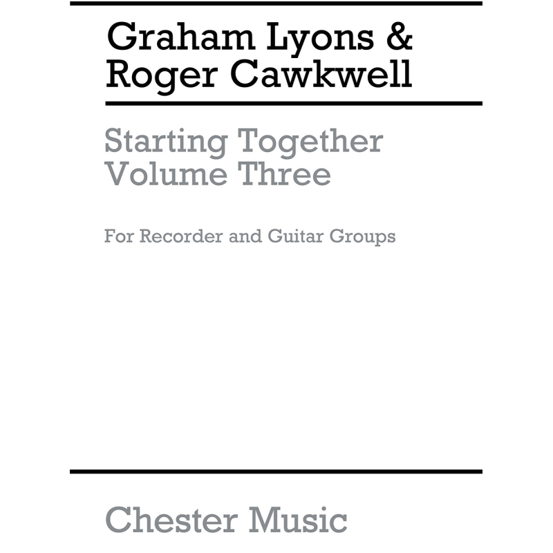 Lyons, Graham - Starting Together Easy Duets Volume 3