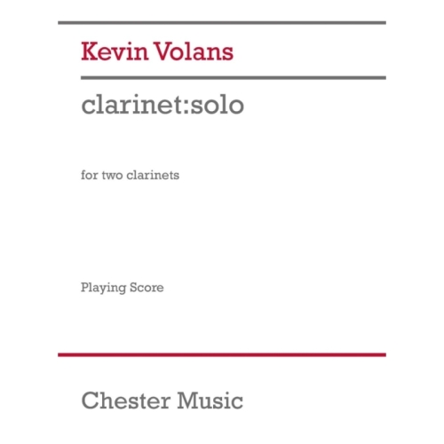 Volans, Kevin - clarinet: solo
