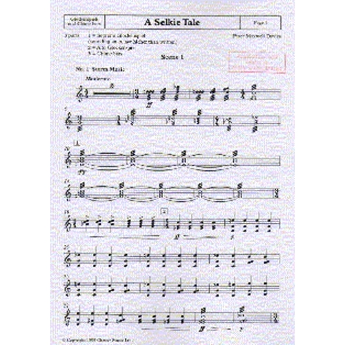 Davies, Peter - A Selkie Tale - Glockenspiel and Chime Bars