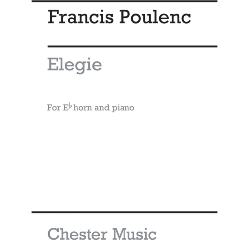 Poulenc, Francis - Elegie