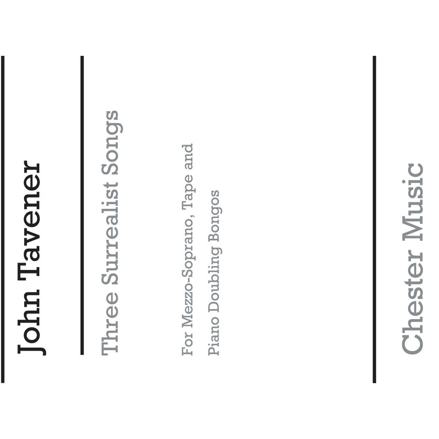 Tavener, John - Three Surrealist Songs