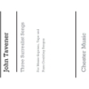 Tavener, John - Three Surrealist Songs