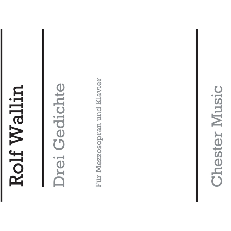 Wallin, Rolf - Drei Gedichte (Three Poems)