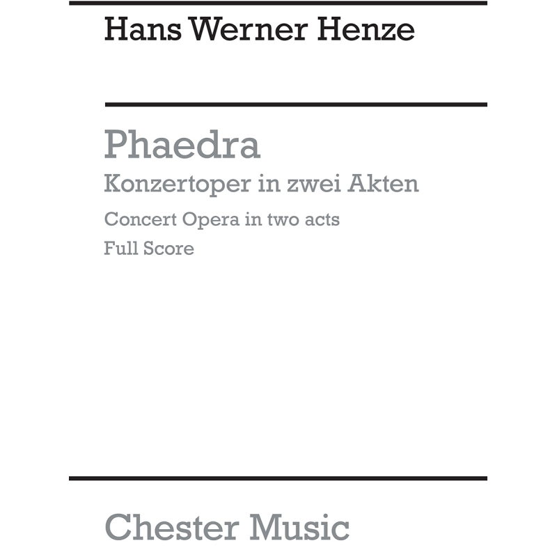 Henze, Hans Werner - Phaedra
