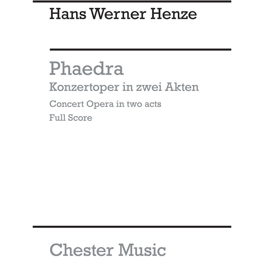 Henze, Hans Werner - Phaedra