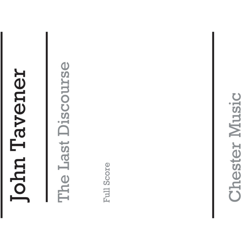 Tavener, John - The Last Discourse
