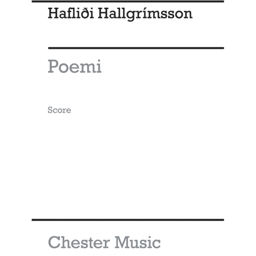 Hallgrímsson, Haflidi - Poemi For Violin And String Orchestra (Full Score)