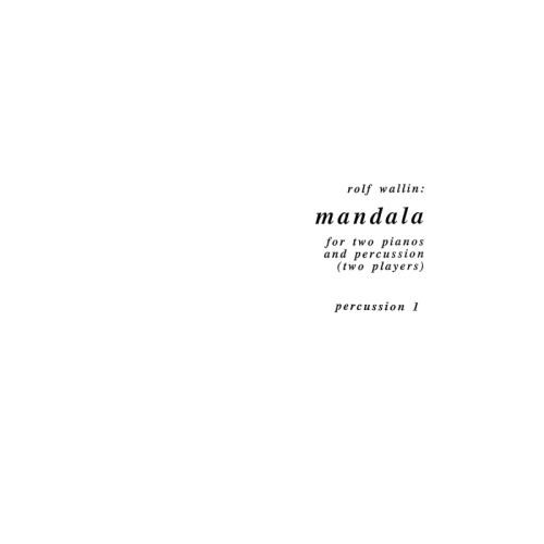 Wallin, Rolf - Mandala (Parts)