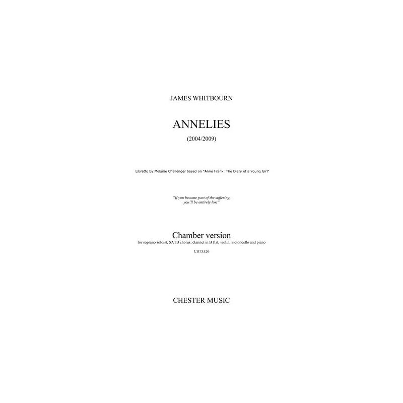 Whitbourn, James - Annelies (Chamber Version)