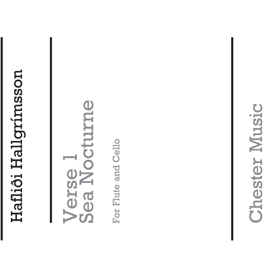 Hallgrímsson, Haflidi - Verse 1 for Flute and Cello