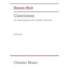 Holt, Simon - Canciones (Full Score)