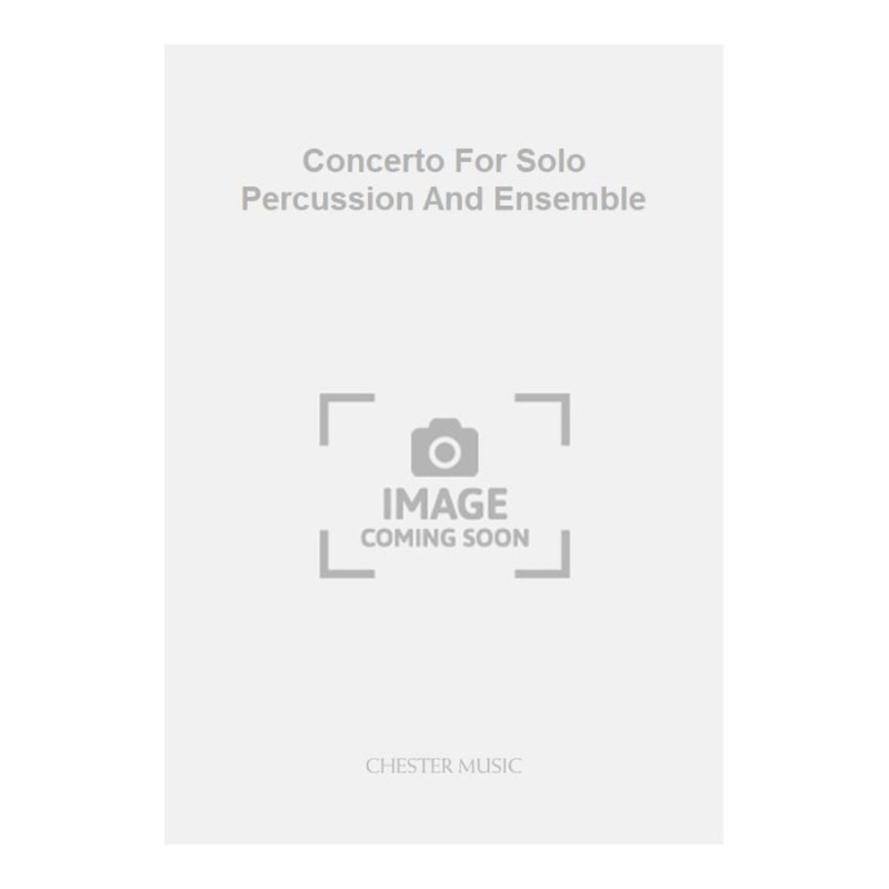 Volans, Kevin - Concerto For Solo Percussion And Ensemble