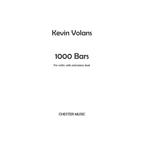 Volans, Kevin - 1000 Bars...