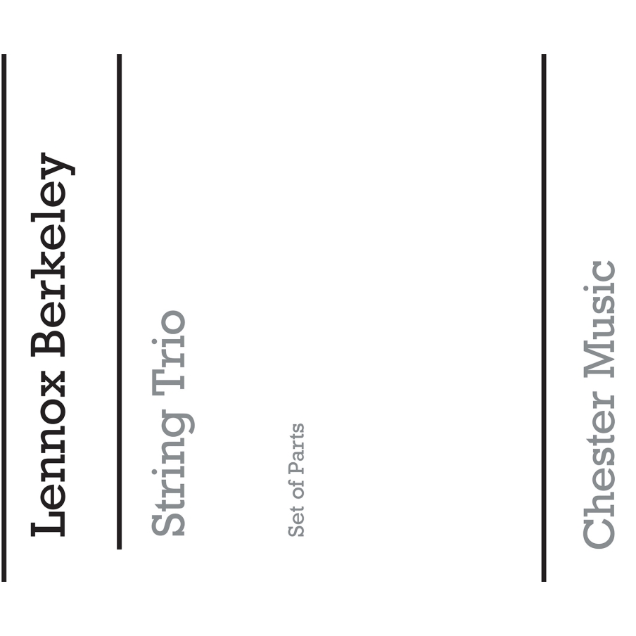 Berkeley, Lennox - String Trio Op. 19 (Parts)