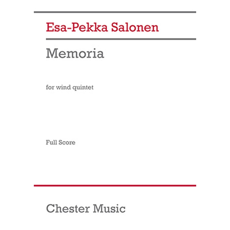 Salonen, Esa-Pekka - Memoria for Wind Quintet