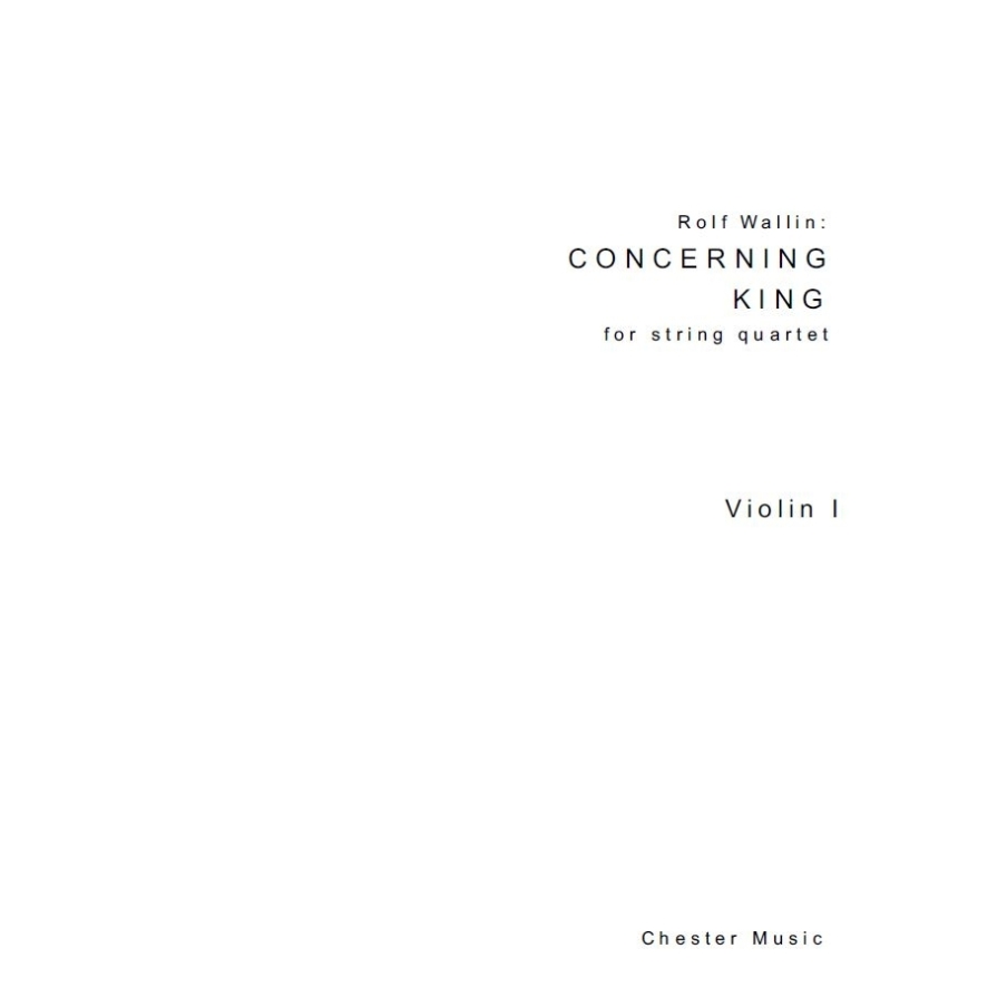 Wallin, Rolf - Concerning King (Parts)