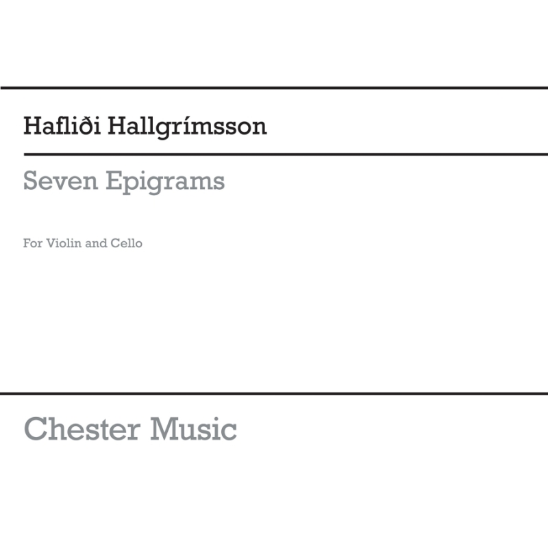 Hallgrímsson, Haflidi - Seven Epigrams