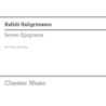 Hallgrímsson, Haflidi - Seven Epigrams