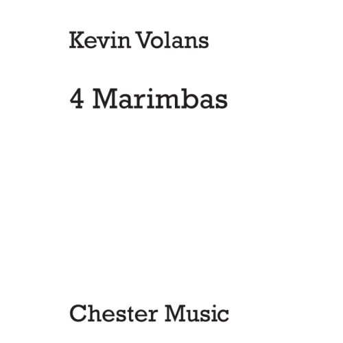 Volans, Kevin - Four Marimbas