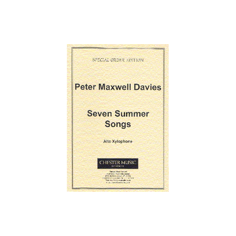 Davies, Peter - Seven Summer Songs - Alto Xylophone