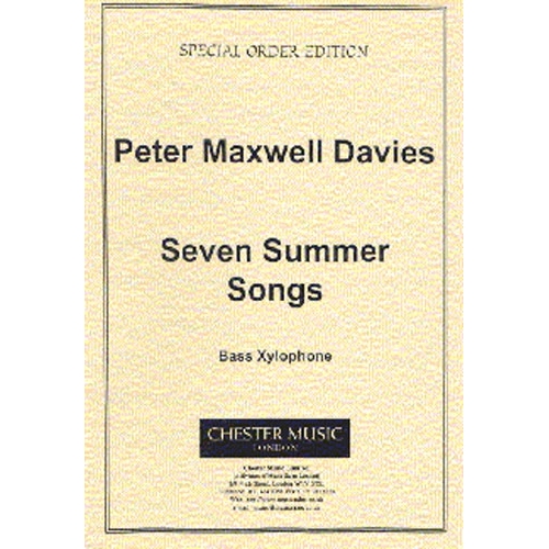Davies, Peter - Seven Summer Songs - Bass Xylophone