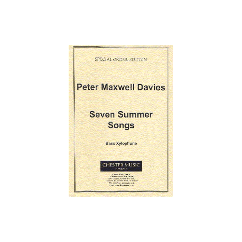 Davies, Peter - Seven Summer Songs - Bass Xylophone
