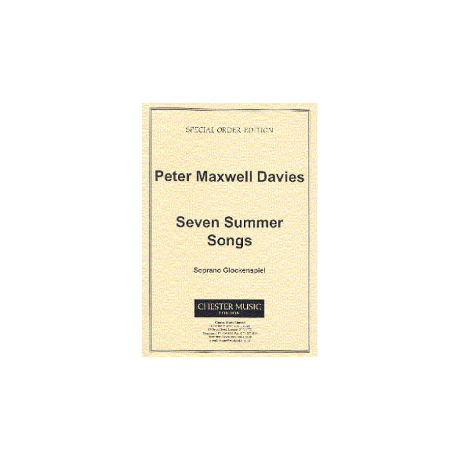 Davies, Peter - Seven Summer Songs - Soprano Glockenspiel