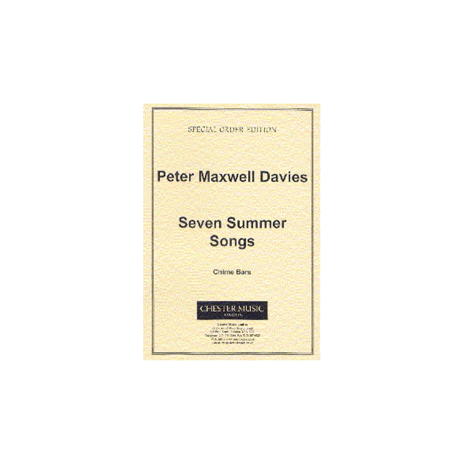 Davies, Peter - Seven Summer Songs - Chime Bars