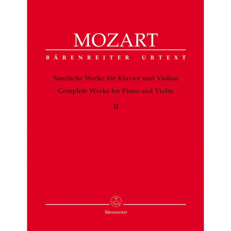 Mozart, W.A - Complete Works Vol.2 for Violin and Piano