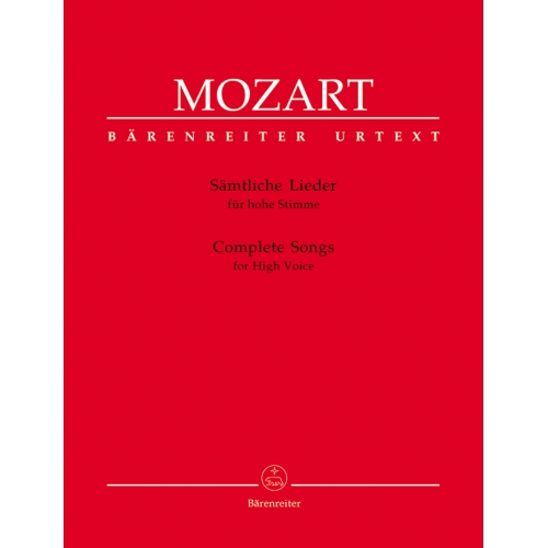 Mozart, W.A - Complete Songs for High Voice