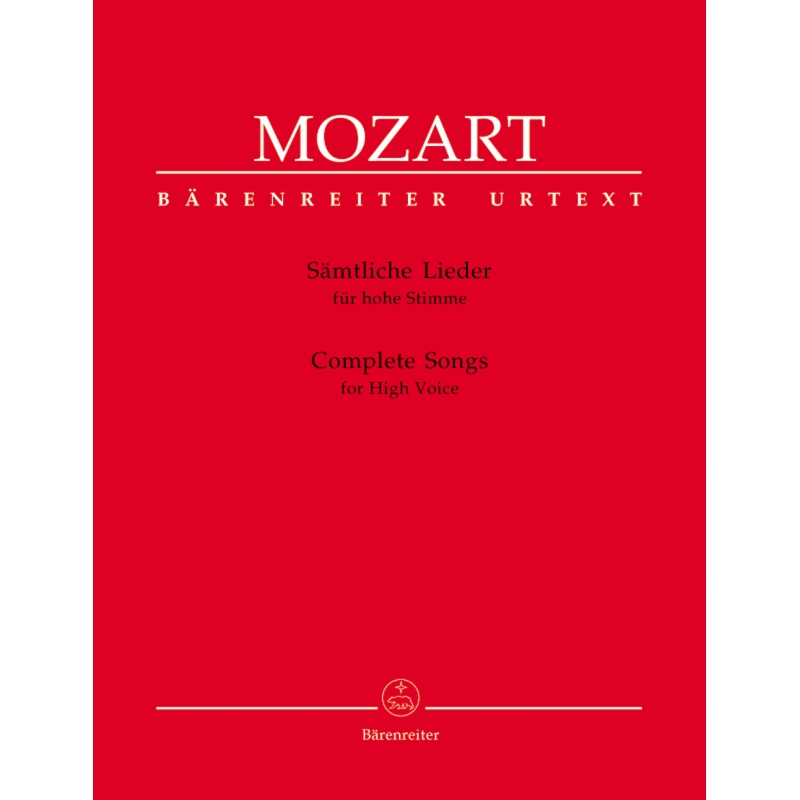 Mozart, W.A - Complete Songs for High Voice