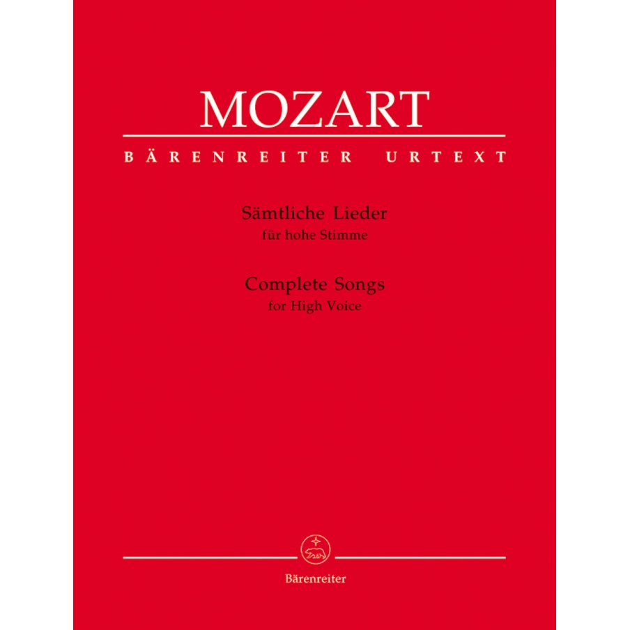 Mozart, W.A - Complete Songs for High Voice