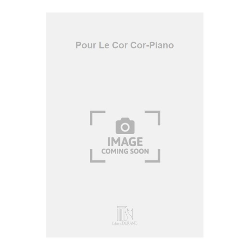 Gartenlaub, Odette - Pour Le Cor Cor-Piano
