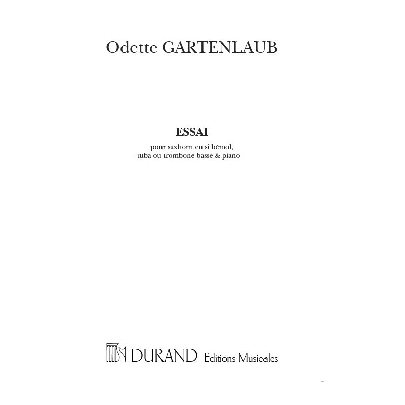 Gartenlaub, Odette - Essai