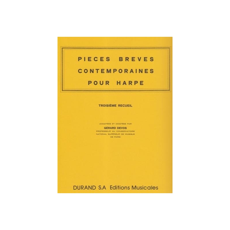 Pièces brèves contemporaines pour harpe Vol. 3