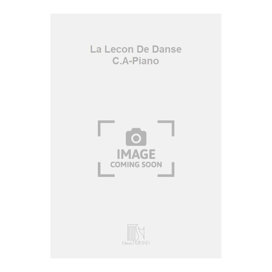 Dubois, Pierre-Max - La Lecon De Danse C.A-Piano