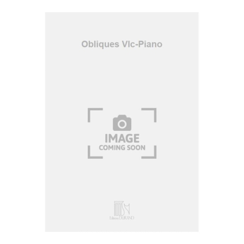 Bernaud, Alain - Obliques Vlc-Piano