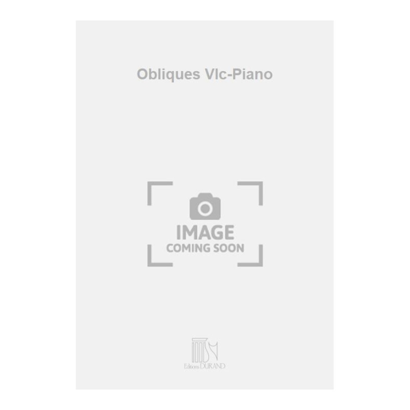 Bernaud, Alain - Obliques Vlc-Piano