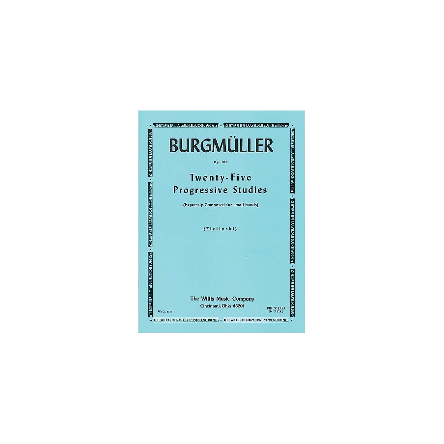 Burgmüller, Friedrich - Twenty-Five Progressive Studies, Opus 100