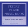Peters' Blank Music Book (Blue)