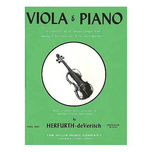 Viola & Piano-43 Famous Comps.