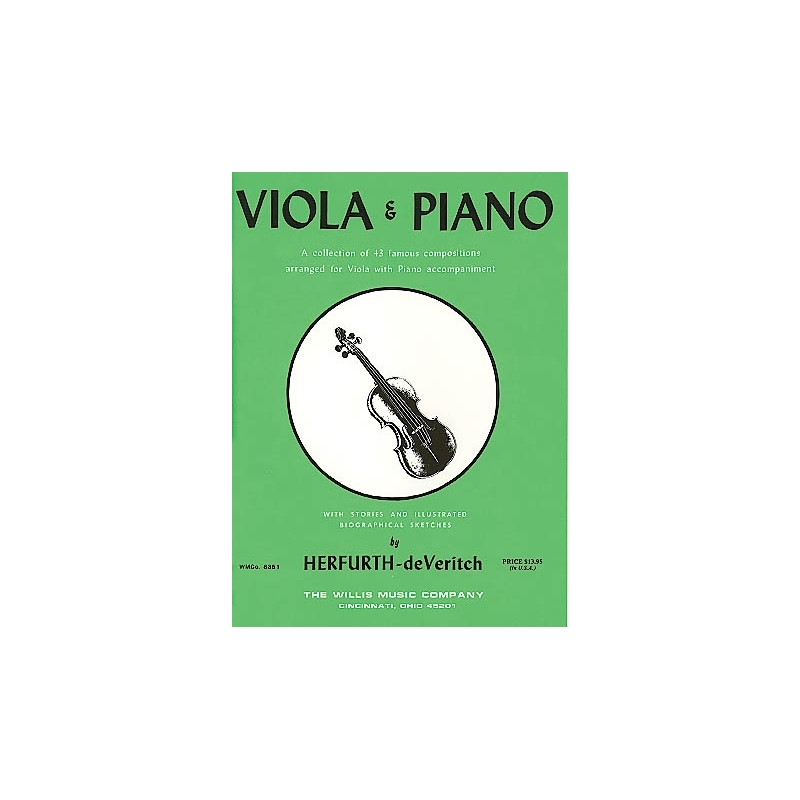 Viola & Piano-43 Famous Comps.