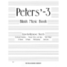 Peters' Blank Music Book (White)