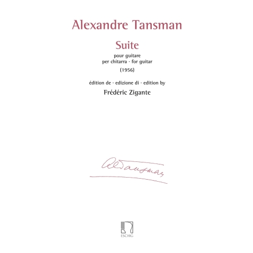 Tansman, Alexandre - Suite pour guitare