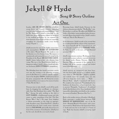 Jekyll & Hyde, The Musical - Vocal Selections